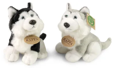 Produktbild von Plüschhund Husky, 16 cm, umweltfreundlich