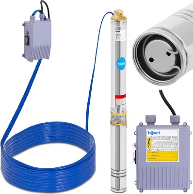 Produktbild von Edelstahl-Tiefbrunnenpumpe 3000 l/Std. bis zu 80 m