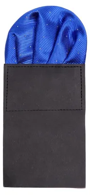 Produktbild von DonDon Herren Einstecktuch vorgefaltet für den perfekten Sitz - Blau