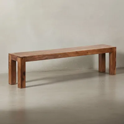Sitzbank Landhaus-Stil_ Massivholz_ Akazie/Sheesham_ 160/180x45 cm_ 200/250 kg Belastung_ handgefertigt - KADIMA DESIGN_Farbe_ Braun_ Größe_ 180x35x45 cm_#sku_BARWL1.437#