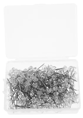 Produktbild von 200 Stück Klare Diamanten Kopfstecknadeln für Blumensträuße und Hochzeitsdekorationen