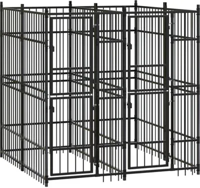 Immagine prodotto di Gabbia per Cani da Esterno in Acciaio 3,69 m²