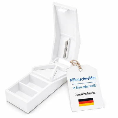 Produktbild von Pillenschneider Tablettentrenner Tablettenschneider Pillen Tabletten Weiß