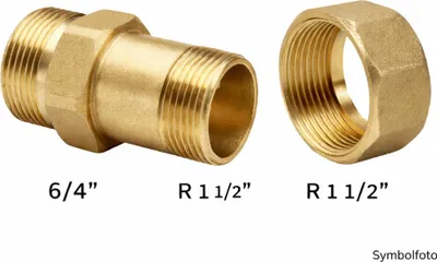Immagine prodotto di Set Xylem olandese 6/4" x 2" con dado di raccordo R 1 1/2", 1 pz.