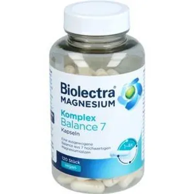 Zdjęcie produktu dla Biolectra Magnesium Komplex Balance 7 kapsułek, 120 szt.