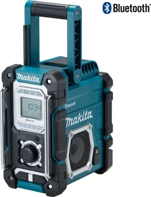 Produktbild von Makita DMR108, Arbeitsort, AM, FM, 87,5 - 108 MHz, 522 - 1.629 kHz, 7 W, Schwarz, Blau