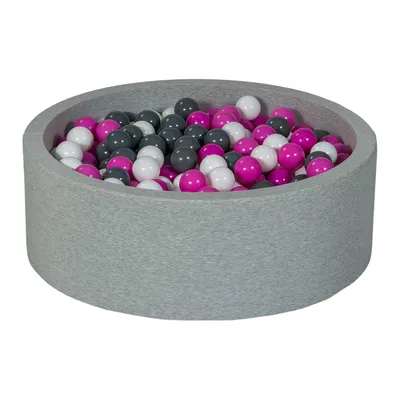 Produktbild von Bällebad Spielplatz + 450 Bälle weiß, rosa, grau