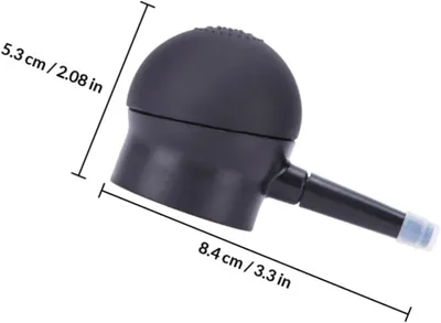 Produktbild von Präziser Sprühapplikator für Haarfasern aus ABS-Kunststoff und Silikon zur einfachen Haarverdichtung im Salon und zu Hause, Schwarz