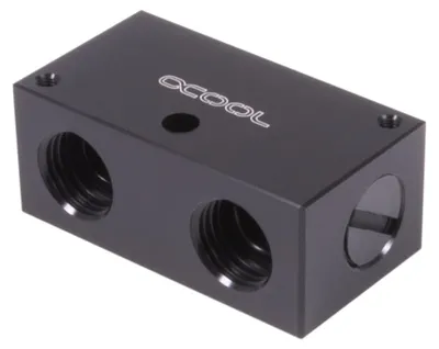 Produktbild von Alphacool 12992, Schlauchanschluss, Acetal, Schwarz, 1/4", 48 mm, 26 mm