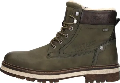 Image de Mustang Veterschoenen Hoog  Veterschoenen Hoog - khaki - Maat 46