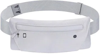 Produktbild von Ibenzoa® Elastischer Laufgürtel mit mehreren Taschen - Handy & Zubehör sicher verstauen, atmungsaktives Stretch-Material, rutschfest beim Joggen