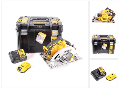 Immagine prodotto di Sega circolare a batteria DeWalt DCS 572 D1 18 V 184 x 16 mm Solo + 1 batteria 2,0 Ah + caricabatteria + T-STAK