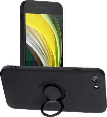 Obrázek produktu pro SILIKONOVÝ kroužek vhodný pro IPHONE 7 / 8 / SE 2020 / SE 2022 černý