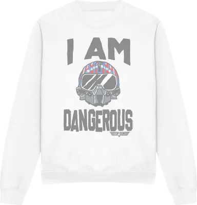 Obrázek produktu pro Top Gun - mikina "I Am Dangerous" pro muže/dámy Uni TV13124 (XXL) (bílá)