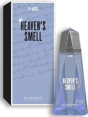 A perfume bottle and its box are displayed against a white background.
