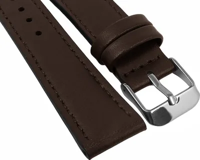 Produktbild von Herzog < Uhrenarmband braun > Leder Dornschließe Verlauf , Stegbreite:16mm, Schließe:Silbern