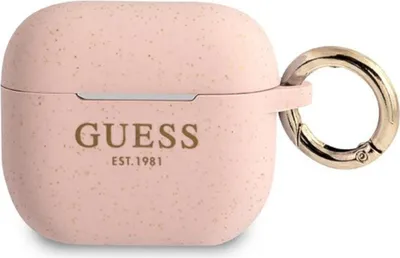 Image de Guess Gua3Sggep Airpods 3 Coverróżowy/Pink Silicone Glitter