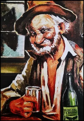 Wandbild Teophilo, Skrophus de Drinker, Kunstdruck auf Holz, 30x21 cm