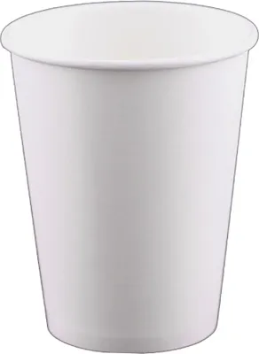 Produktbild von Pappbecher weiß 330 ml, L (Ø 80 mm) [50 Stück]