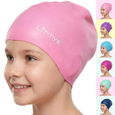 Produktbild von Limmys Schwimmkappe für Kinder – Aus 100 % Silikon – Für Lange Haare – Weich, Dehnbar & Bequem – Entwickelt für Langlebigkeit & Knotenfreies Tragen