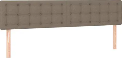 Produktbild von vidaXL Kopfteile Taupe 200x5x78/88 cm Stoff