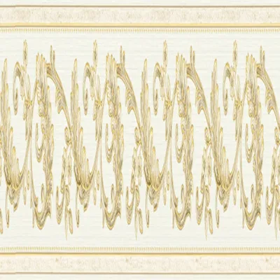 Produktbild von Bordüre 36914-1 Vinyl selbstklebend Ornament creme/gold 5 m x 8 cm