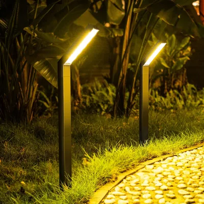 2er Set Solarleuchten, 3 Lichtmodi, IP55, für Garten & Wege