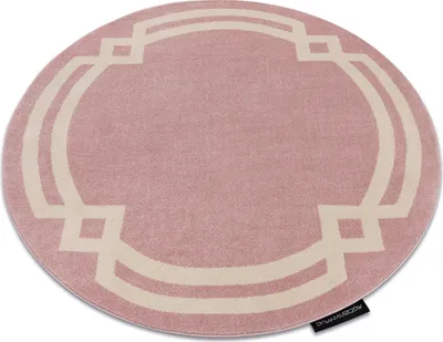 Produktbild von Teppich HAMPTON Lux Kreis rosa Rosa rund 140 cm