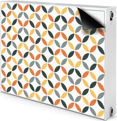 Produktbild von Magnet Heizkörperverkleidung Heizkörper-Abdeckung Heizung Heizkörper 100x60 cm - Geometrische, Räder