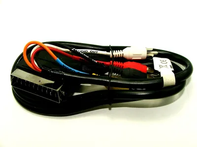 Image de CÂBLE EURO SCART 4X RCA 1,2 m ENTRÉES/SORTIES RONDES