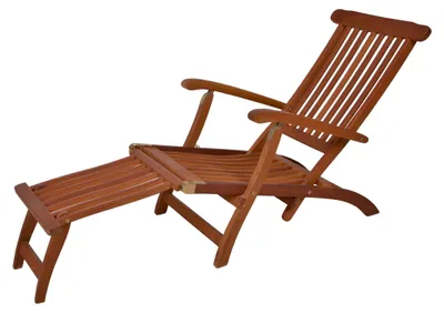 Produktbild von Deckchair NINA, mehrfach verstellbar Natur Eukalyptus | Liegestuhl Gartenstuhl Sonnenliege