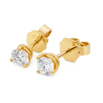 Produktbild von Brillant Diamant Ohrstecker 750 Gelbgold 18 Karat Gold 0,60 ct G/VS1 Solitär