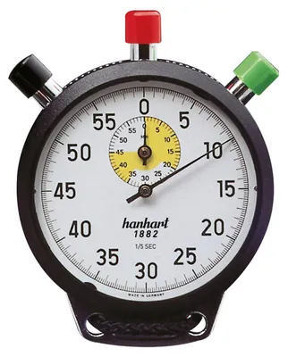 Produktbild von Hanhart Additionsstoppuhr Amigo Allsport 1/5 Sek, Kunststoff, 55mm
