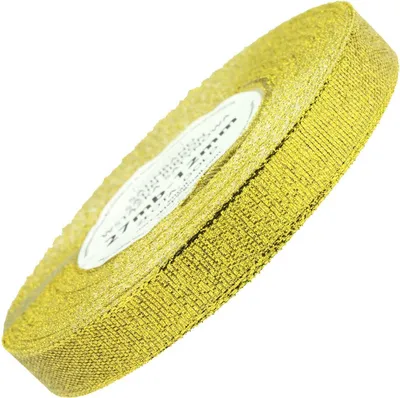 Produktbild von Glitterband Schleife 12mm 27m - gold
