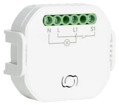 Produktbild von Schalter Mini Wifi Kompatibel mit konventionellen Schaltern Weiß