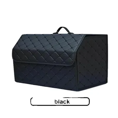 Image de Organisateur de coffre de voiture, design pliable, grande capacité, Black Line-L