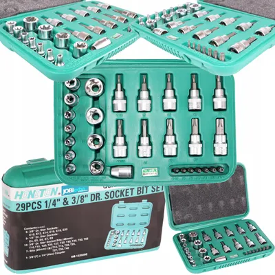 Produktbild von Honiton H1329 Torx Steckschlüsselsatz Innen Außen 1/4" 3/8"