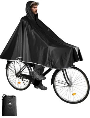 Image de Poncho imperméable pour vélo, pour adultes et enfants