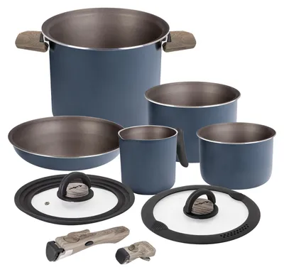 Produktbild von BRUNNER Camping Kochgeschirr Topfset | Alu | TORRALTA , ø20cm 7+2teilig