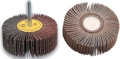 Produktbild von Scheibe KONNER FW603, 60x30 mm, P060, Lamellenscheibe, auf Schaft, für Bohrmaschine