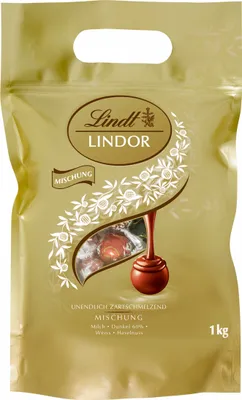 Image de Lindor Lindor Mixte Chocolat au lait entier fondant 1000g
