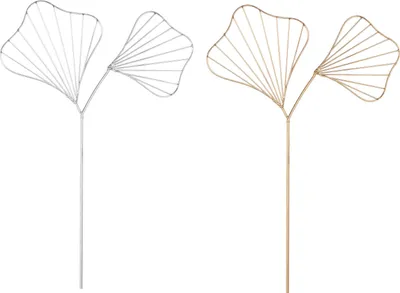 Zdjęcie produktu dla Gilde Gartenstecker, Ginkgo, "Ginkgo", Metall, goldfarben, silberfarben, L. 0.1 cm, B. 30 cm, H. 43.1 cm 51767 4063387517673 2 Stück (2-fach sortiert)