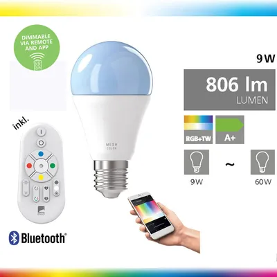 Produktbild von EGLO 33239, Intelligentes Leuchtmittel, Weiß, E27, 2700 K, 6500 K, 806 lm