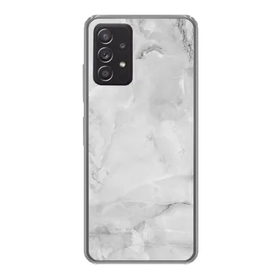 Produktbild von MuchoWow® Handyhülle Schutzhülle Hülle für Samsung Galaxy A33 5G Marmor - Stein - Weiß - Grau - Marmoroptik Silikon Softcase Handy Hülle - Kartenhalter