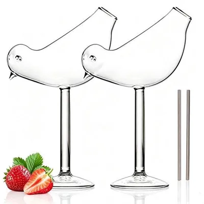 Produktbild von Cocktailgläser – Kreatives Vogelsdesign – 150 ml – 2 Stück