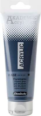 Produktbild von Schmincke 120ml AKADEMIE Acryl color Paynesgrau Acryl 23 658 012