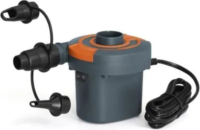 Produktbild von BESTWAY Sidewinder Elektrische Luftpumpe, 490 L/min, 220V Netzanschluss, 12V Zigarettenanzünderanschluss, Inkl. Ventiladapter