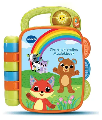 Zdjęcie produktu dla VTech Baby Dierenvriendjes Muziekboek, 0,5 lat(a), Brzmienie, Funkcja mówienia, Wymagane baterie, AAA, Plastik