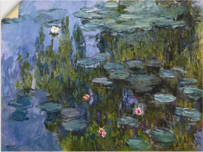 Produktbild von ARTland Wandbild, selbstklebend Seerosen (Nympheas). 1918/1921. Größe: 80x60 cm