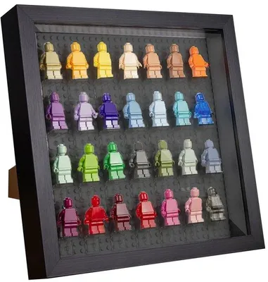 Produktbild von Acryl-Minifigurenvitrine für Wand oder Tisch - einstückig - transparent